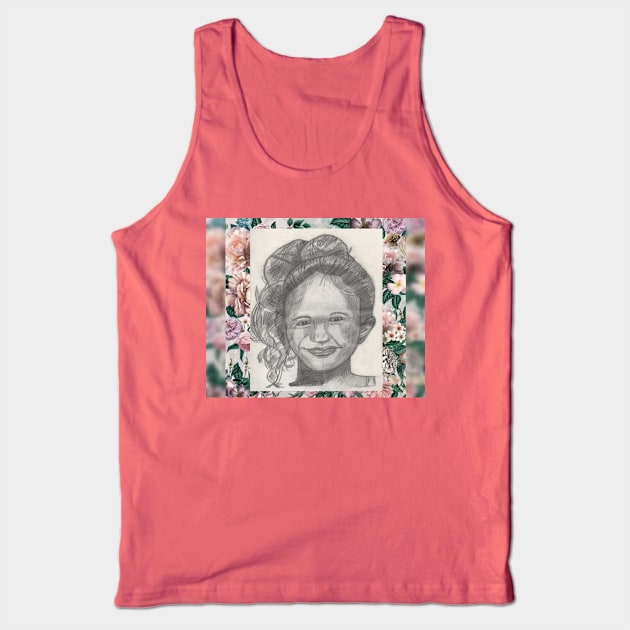 Smily Girl Tank Top by Mila-Ola_Art